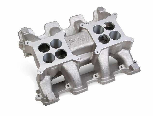Holley LS Carbureted Manifold 2x4 Dual Plane LS3/L92 - 300-133