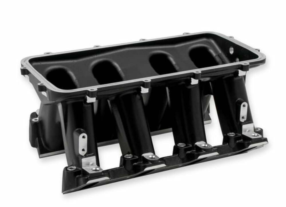 Holley EFI Hi-Ram Lower Manifold - GM LS1/LS2/LS6 - 300-227BK black aluminum