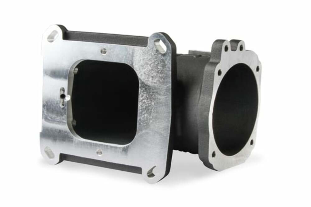 t Holley EFI 300-240FBK - Throttle Body Intake Elbow 4150 - Fits Ford Throttle Bodies-Black Finish HolleyEFI