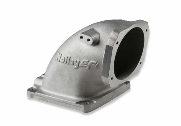 Holley EFI Cast Aluminum 4500 EFI Throttle Body Intake Elbow-LS - 300-248