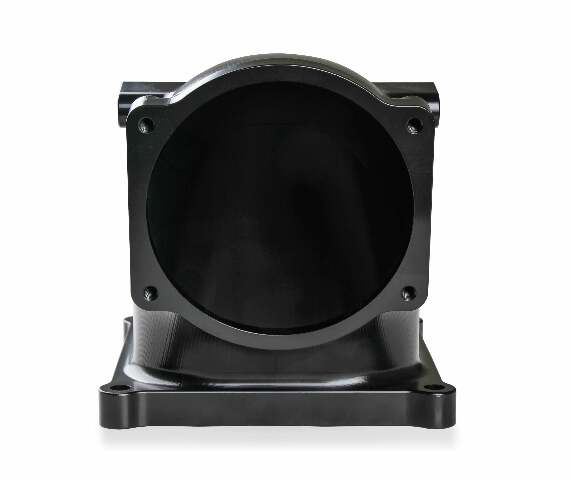 Holley EFI Billet 4500 EFI Throttle Body Intake Elbow-LS- Black Finish - 300-253BK