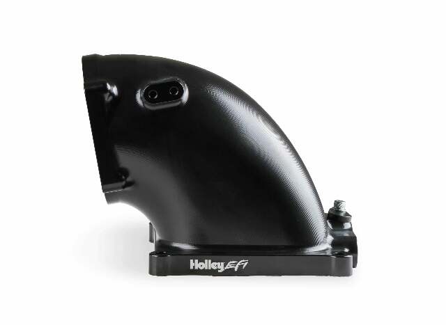 Holley EFI Billet 4500 EFI Throttle Body Intake Elbow-LS- Black Finish - 300-253BK