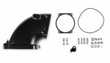 Holley EFI Billet 4500 EFI Throttle Body Intake Elbow-LS- Black Finish - 300-253BK
