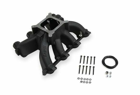 Holley Single Plane Split-Design Intake Manifold GM LS1/LS2/LS6 Black 300-256BK