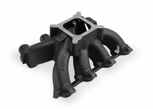 Holley Single Plane Split-Design Intake Manifold GM LS1/LS2/LS6 Black 300-256BK