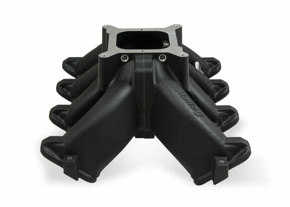 Holley Single Plane Split-Design Intake Manifold GM LS1/LS2/LS6 Black 300-256BK