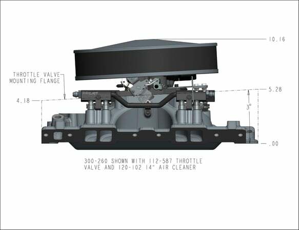 Holley EFI HolleyEFI SBC 4150 Single Plane Fuel Inject Intake Manifold -Chevy SB V8 300-260