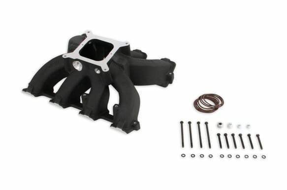 Holley Single Plane Split-Design Intake Manifold GM LS3/L92 Black-4150 300-291BK