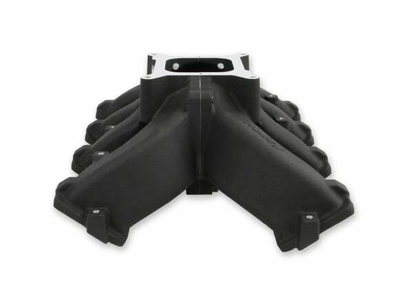 Holley Single Plane Split-Design Intake Manifold GM LS3/L92 Black-4150 300-291BK