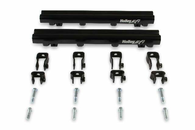 Holley EFI Dual Fuel Injector LS1 Lo-Ram Top-Feed EFI Intake Manifold Kit - 300-624BK