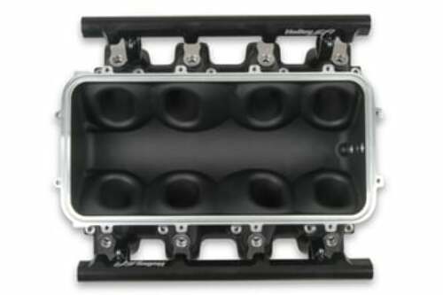 Holley EFI Lo-Ram Manifold Base and Fuel Rails Single Fuel Injector GM LS3/L93 300-670BK