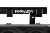 Holley EFI Lo-Ram Manifold Base and Fuel Rails Single Fuel Injector GM LS3/L93 300-670BK
