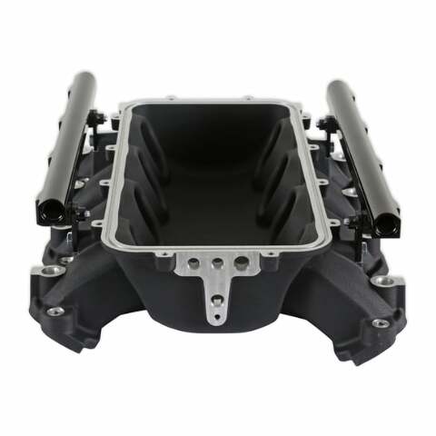 Holley EFI Lo-Ram Manifold Base &Port Inject Fuel Rail-Gm Gen V Lt Top-Feed-Black-300-711BK