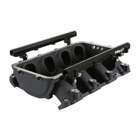 Holley EFI Lo-Ram Manifold Base &Port Inject Fuel Rail-Gm Gen V Lt Top-Feed-Black-300-711BK