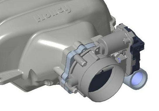 Holley Throttle Body Adapter - Ford 7.3L Low-Profile Intake Manifold 300-903