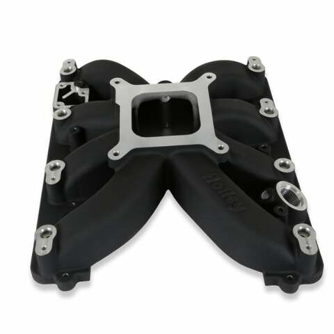 Holley Single plane intake manifold for Gen III Hemi, EFI Black 300-930BK