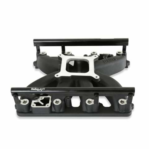 Holley Single plane intake manifold for Gen III Hemi, EFI Black 300-930BK