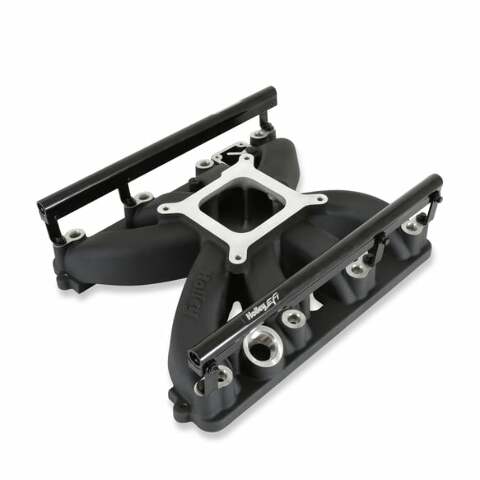 Holley Single plane intake manifold for Gen III Hemi, EFI Black 300-930BK