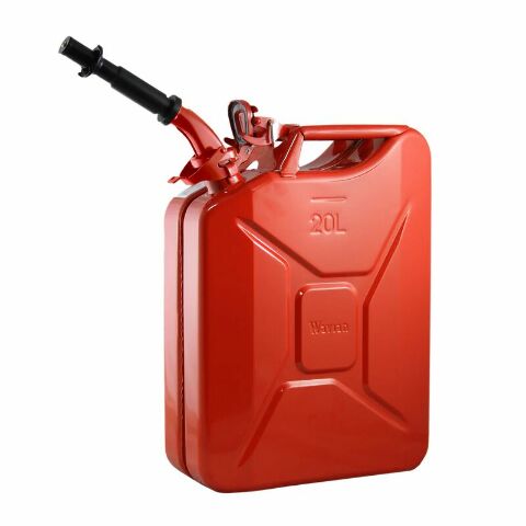 Wavian Steel Jerry Can 20L (5.3 Gallon) Red 3009