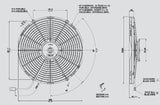 SPAL 30101509 Fan VA08-AP51/C-23A * 14S/12V
