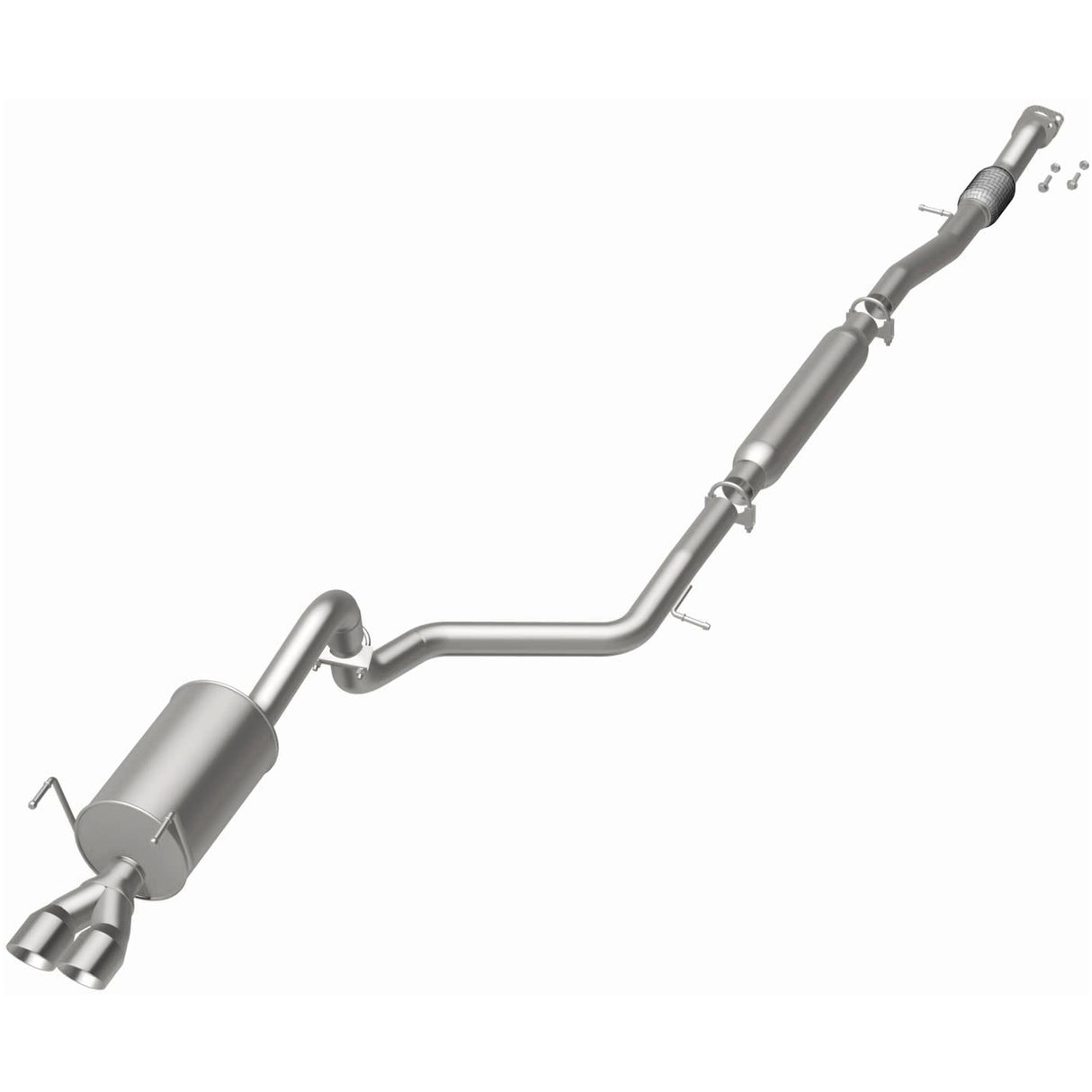 2012-2019 Fiat 500 Direct-Fit Replacement Exhaust System 106-0860 aluminized steel