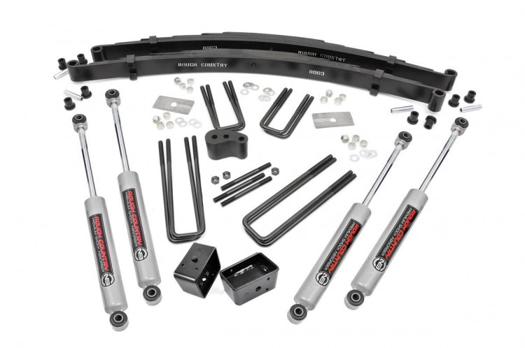 Fits Dodge W100 Truck (86-89)/W200 Truck (78-80) 4" Lift Kit; Rear Blocks; 310.2