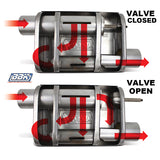 Universal 2-1/2 Varitune Adjustable Muffler Double Offset (439 Stainless)-31015 for Ford Mustang