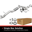 2014-2017 Jeep Cherokee Direct-Fit Front Pipe Kit 107-0276 stainless steel
