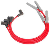 MSD spark plug wire set for 1990-2000 Mazda red RED-90-00-MAZDA-MIATA-1-6L-1-8L-4-CYL-32599