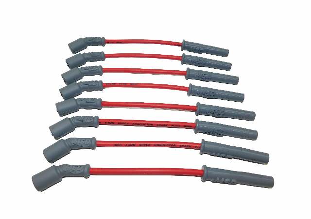 MSD 32829 - 8.5mm LS1 Truck Red Spark Plug Wire Set Chevy GMC Avalanche Silverado - Red Jacket - Gen III LS 4.8/5.3/6.0