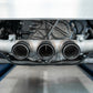 Fits 17-21 Acura NSX 2.5" Cat Back Triple Rear Exit w/Carbon Fiber Tips-S49003CF
