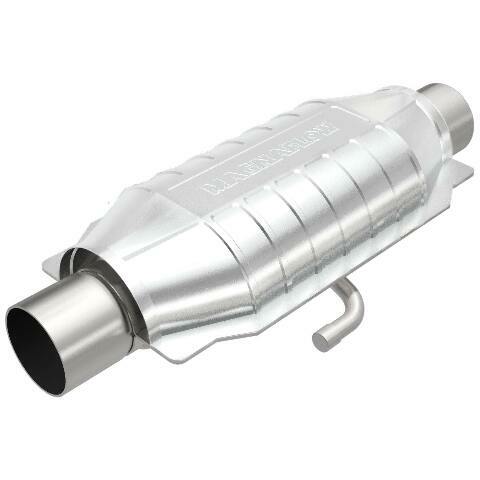 MagnaFlow universal catalytic converter 2.25 inch inlet/outlet stainless steel CARB compliant 334015