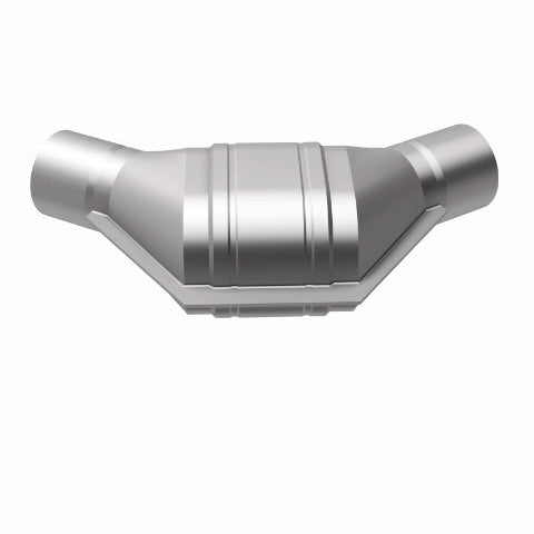 MagnaFlow universal catalytic converter 2.25 inch inlet/outlet stainless steel CARB compliant 337085