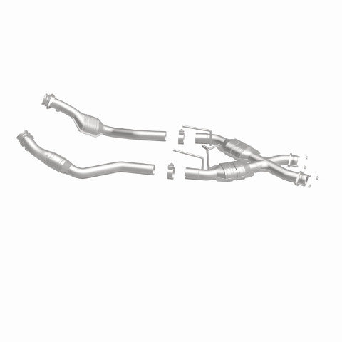 MagnaFlow direct-fit catalytic converter for 1986-1993 Ford Mustang stainless steel CARB compliant 337338