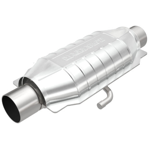 MagnaFlow universal catalytic converter 2.5 inch inlet/outlet stainless steel CARB compliant 338016