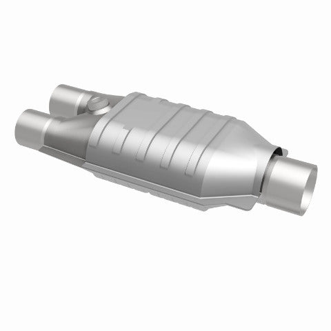 MagnaFlow universal catalytic converter 2.5 inch inlet/outlet stainless steel CARB compliant 338037