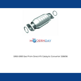 MagnaFlow direct-fit catalytic converter fits 1993-1995 Geo Prizm stainless steel CARB compliant 338656