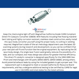 MagnaFlow direct-fit catalytic converter fits 1993-1995 Geo Prizm stainless steel CARB compliant 338656