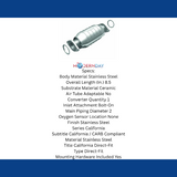 MagnaFlow direct-fit catalytic converter fits 1993-1995 Geo Prizm stainless steel CARB compliant 338656