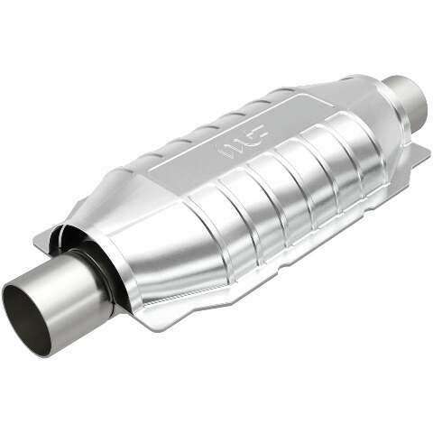 MagnaFlow universal catalytic converter 2 inch inlet/outlet stainless steel CARB compliant 339104