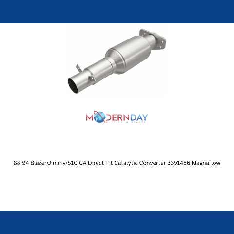 MagnaFlow direct-fit catalytic converter fits 1988-1994 Chevrolet GM S10, Chevrolet S10 Blazer, and additional vehicles and 1988-1994 Blazer/Jimmy/GM S10 CA stainless steel CARB co