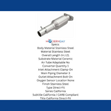 MagnaFlow direct-fit catalytic converter fits 1988-1994 Chevrolet GM S10, Chevrolet S10 Blazer, and additional vehicles and 1988-1994 Blazer/Jimmy/GM S10 CA stainless steel CARB co