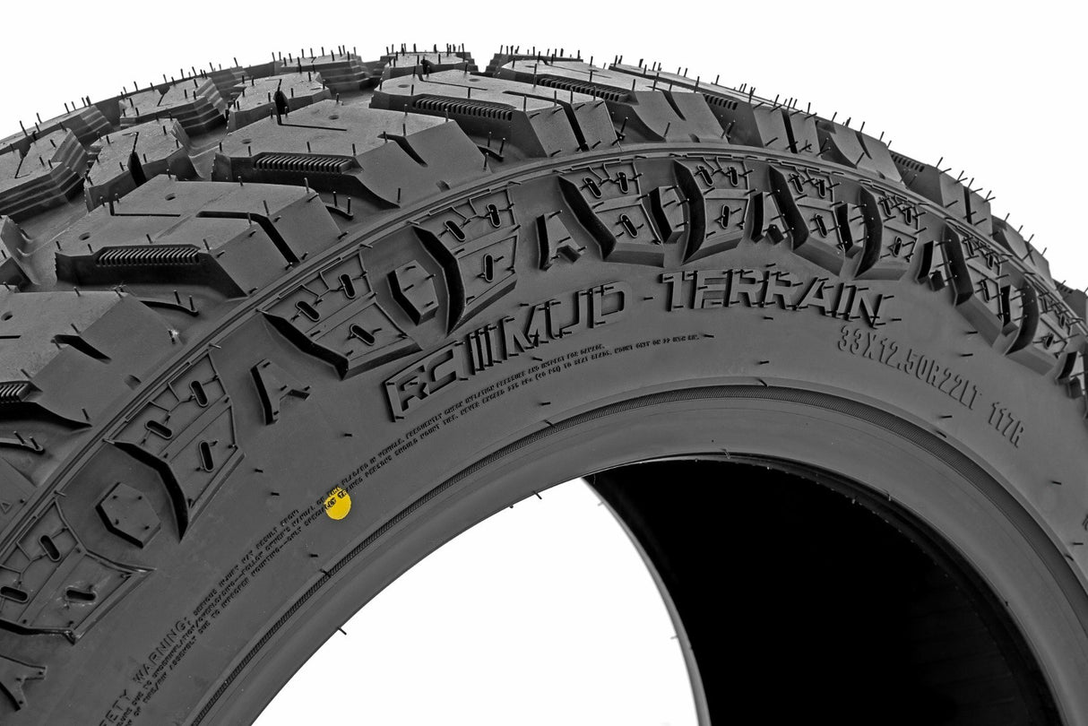 33x12.50R22 M/T; Dual Sidewall by Rough Country