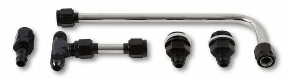 Dual Feed Fuel Line #6AN (Slayer Series - Black) - 34-600SL-BLKQFT