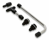 Dual Feed Fuel Line #6AN (Slayer Series - Black) - 34-600SL-BLKQFT