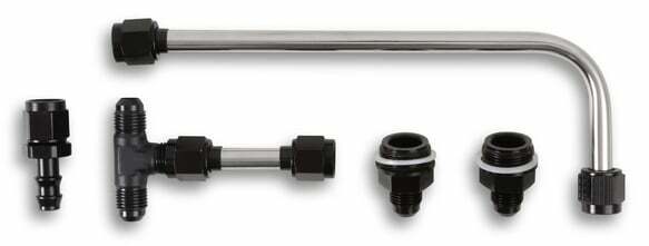 Dual Feed Fuel Line #6AN (Slayer Series - Black) - 34-600SL-BLKQFT