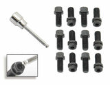 Mr. Gasket Header Bolts - 3/8-16 x 3/4 Inch Hex & Socket Head -Black Oxide 3420G
