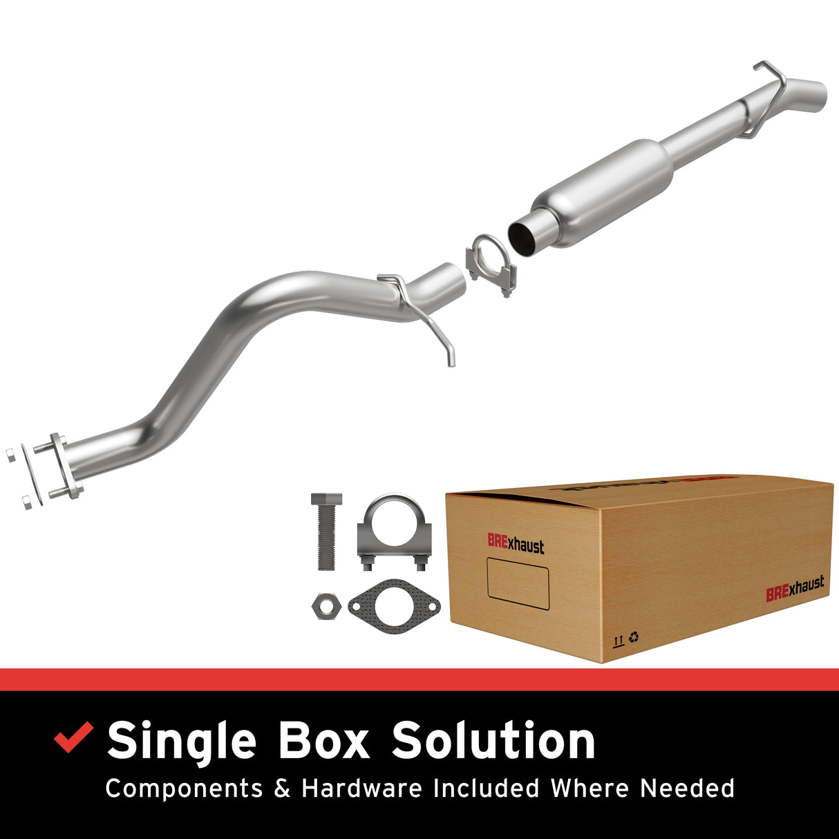 2001-2008 Ford Escape Direct-Fit Muffler Kit 108-0066 aluminized steel