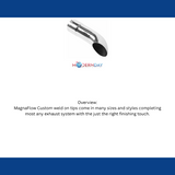 MagnaFlow exhaust tip stainless steel polished 35180