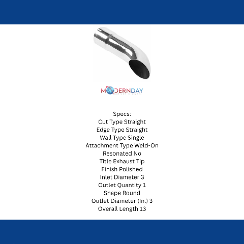 MagnaFlow exhaust tip stainless steel polished 35180